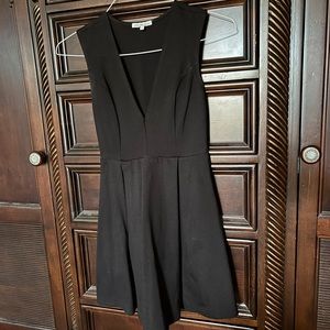 Charlotte Ruse Black Deep V Neck Mini Dress